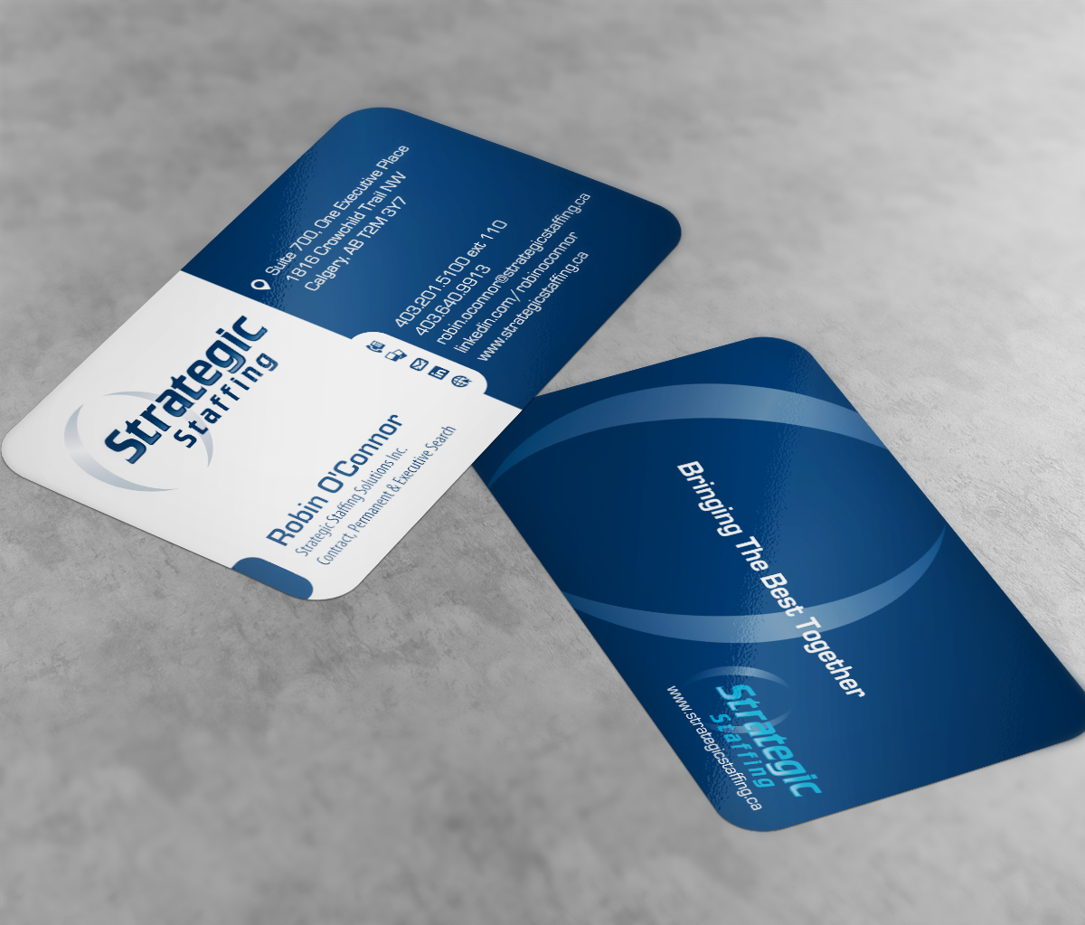 Business Card Design by navacreative for Strategic Staffing Solutions Inc | Design #1949567