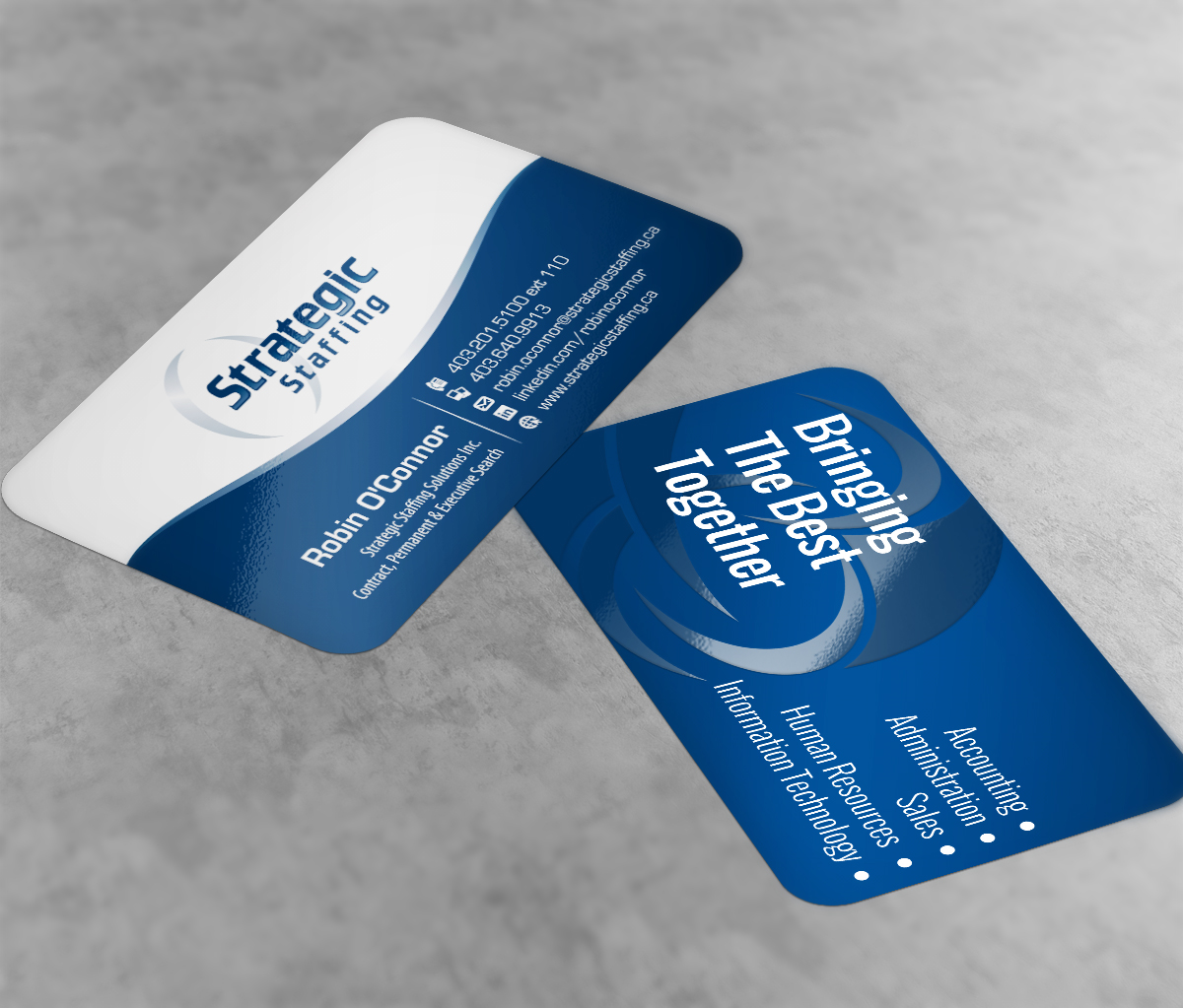 Business Card Design by navacreative for Strategic Staffing Solutions Inc | Design #1954423