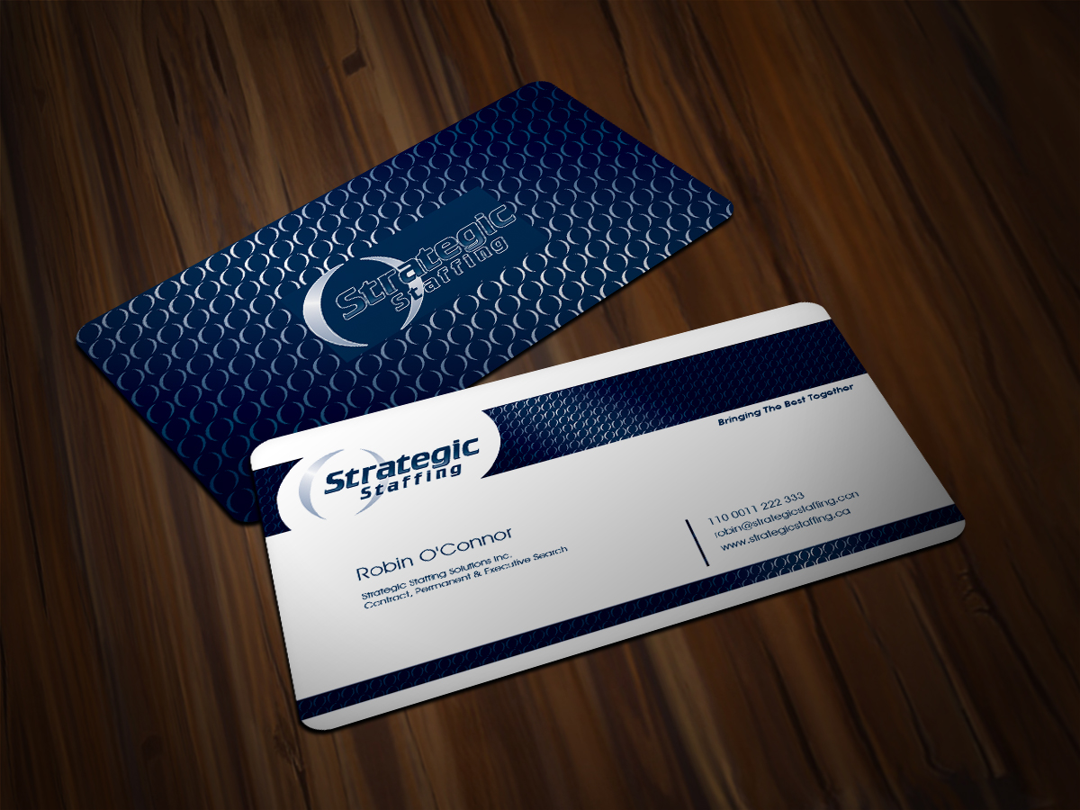 Business Card Design by Scorpius design for Strategic Staffing Solutions Inc | Design #1948470