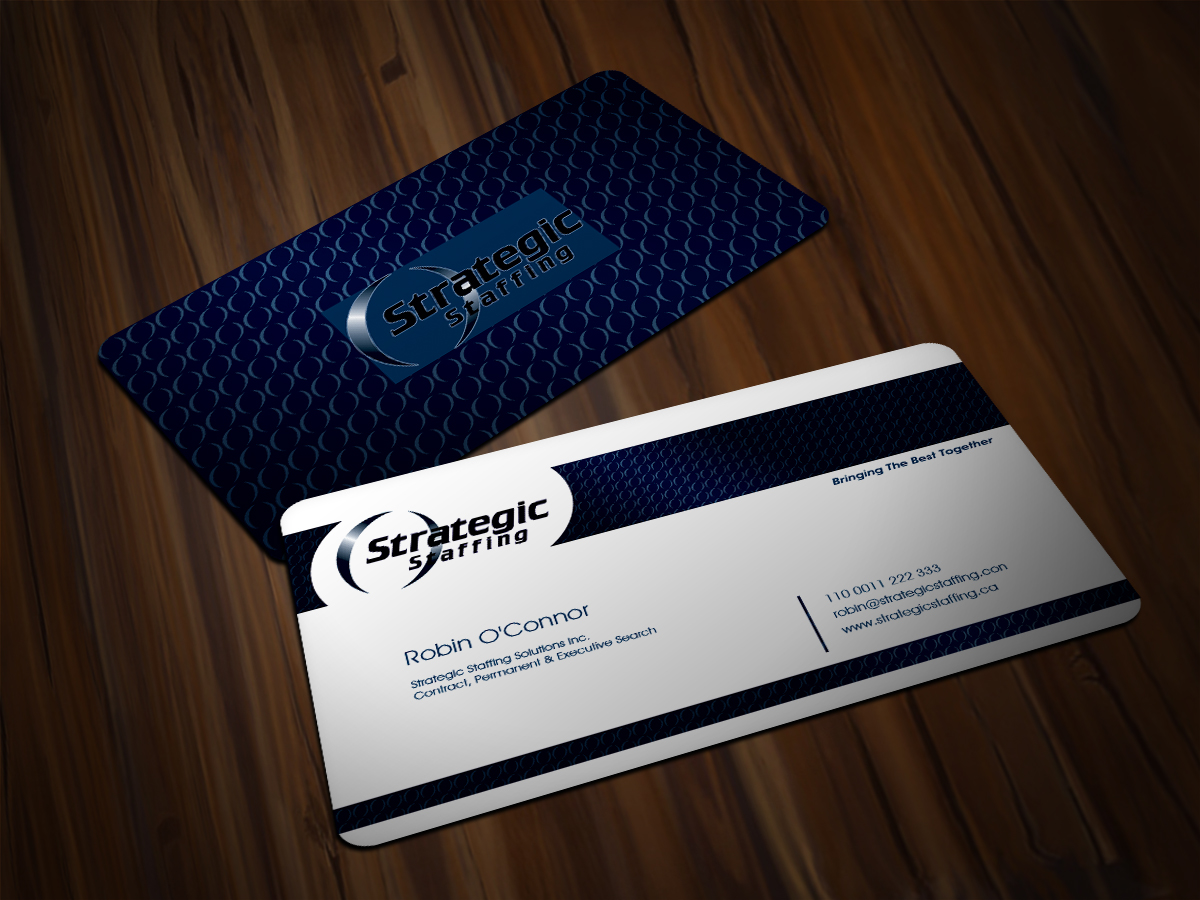 Business Card Design by Scorpius design for Strategic Staffing Solutions Inc | Design #1949108