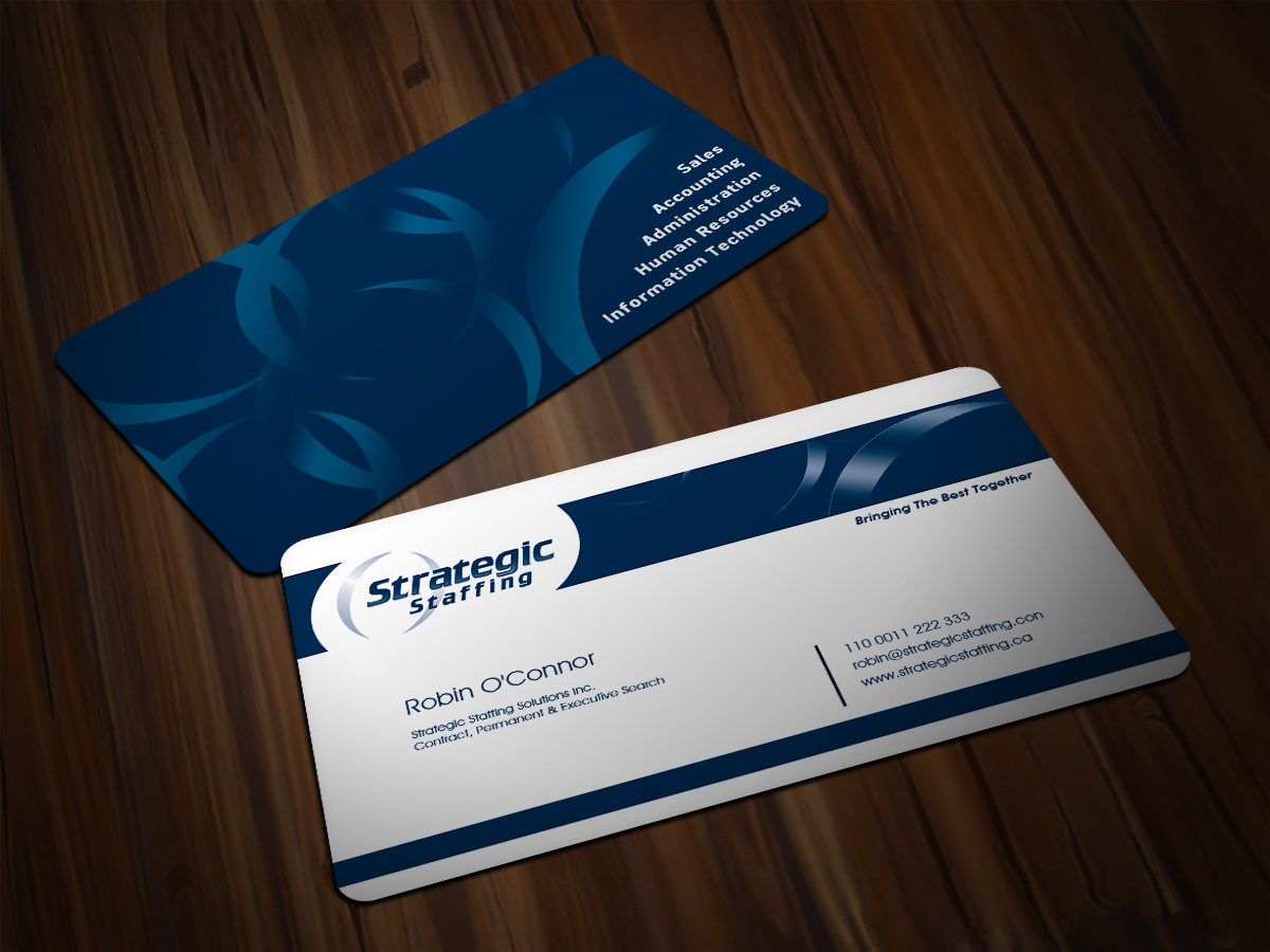 Business Card Design by Scorpius design for Strategic Staffing Solutions Inc | Design #1968693