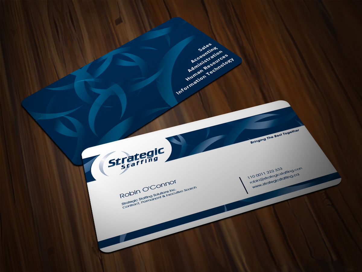 Business Card Design by Scorpius design for Strategic Staffing Solutions Inc | Design #1978635