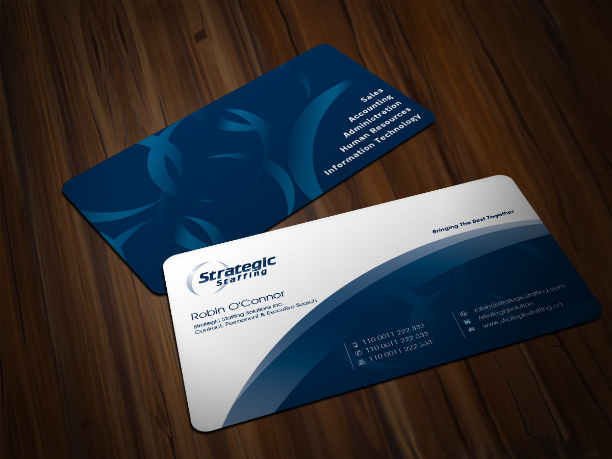 Business Card Design by Scorpius design for Strategic Staffing Solutions Inc | Design #2001881
