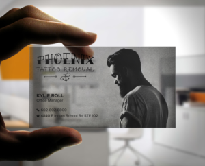 Tattoo Removal Company Needs A New Business Card | Business Card Design by Stylez Designz