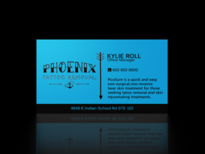Tattoo Removal Company Needs A New Business Card | Business Card Design by SL Designer