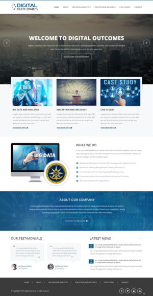 Web Design by pb for Digital Outcomes  | Design: #7596070
