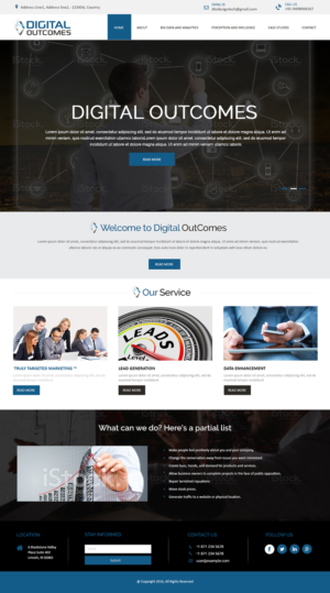 Web Design by Creations Box 2015 for Digital Outcomes  | Design: #7669570