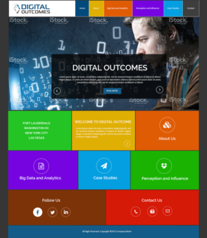 Web Design by Creations Box 2015 for Digital Outcomes  | Design: #7669572