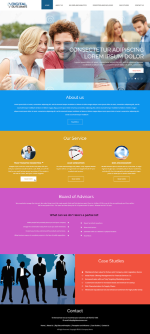 Web Design by Creations Box 2015 for Digital Outcomes  | Design: #7669574