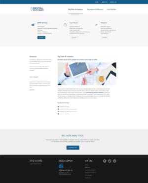 Web Design by seema_kaiwart250 for Digital Outcomes  | Design: #7610883