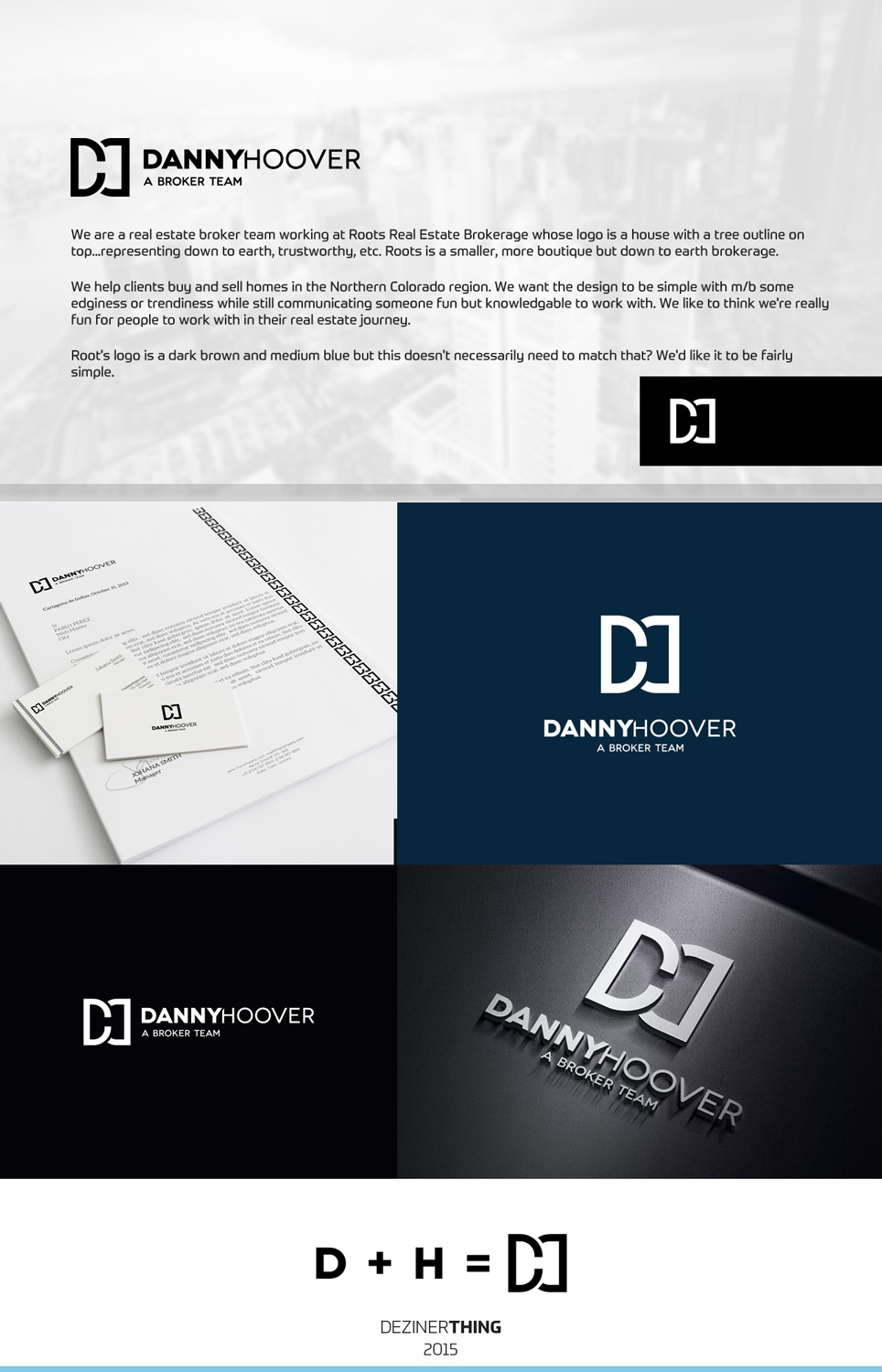 Logo Design by D4Designer for Roots Real Estate/ Danny Hoover Team | Design #7837375
