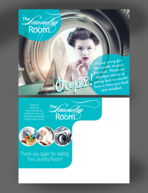 Postcard Design by INGA DESIGN for The Laundry Room LLC. | Design #7595181