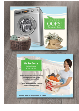 Design de Carte Postale par alex989 pour The Laundry Room LLC. | Design : #7603723