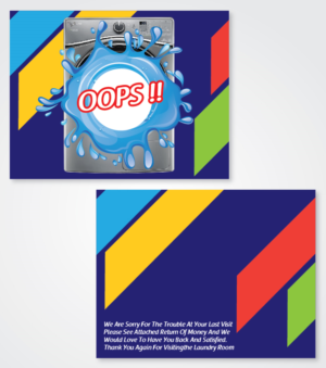 Postcard Design by maredia1988 for The Laundry Room LLC. | Design #7610206