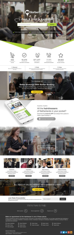 Web Design by DesignCreativity4you for BarberBooking | Design: #7651743