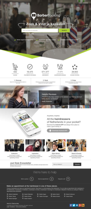 Web Design by DesignCreativity4you for BarberBooking | Design: #7698019