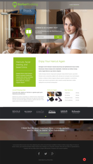 Diseño Web por kranthi.siriit para BarberBooking | Diseño #7654870