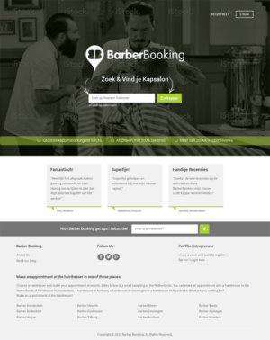 Web Design by RupalTechno for BarberBooking | Design: #7631925