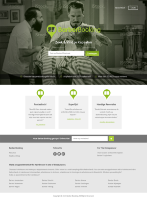 Web Design by RupalTechno for BarberBooking | Design: #7632035