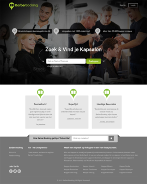 Web Design by RupalTechno for BarberBooking | Design: #7664520