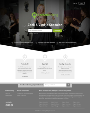 Web Design by RupalTechno for BarberBooking | Design: #7664524