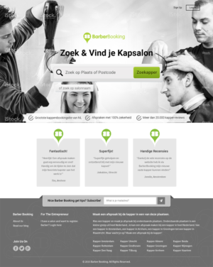 Web Design by RupalTechno for BarberBooking | Design: #7700332
