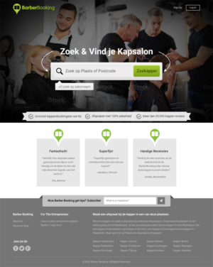 Web Design by RupalTechno for BarberBooking | Design: #7700436