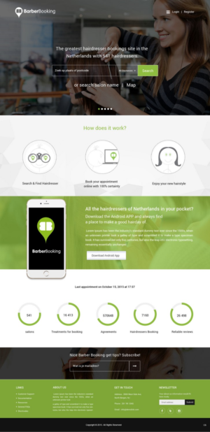Web Design by pb for BarberBooking | Design: #7600993