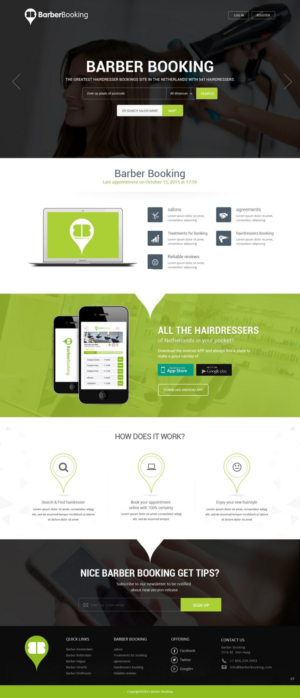 Web Design by pb for BarberBooking | Design: #7600994
