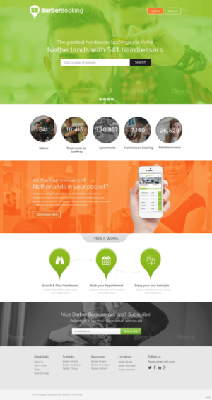 Web Design by pb for BarberBooking | Design: #7606255