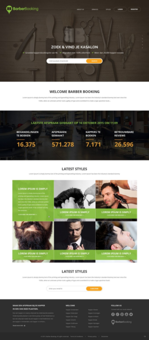 Web Design by pb for BarberBooking | Design: #7606256