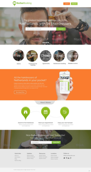 Web Design by pb for BarberBooking | Design: #7606257