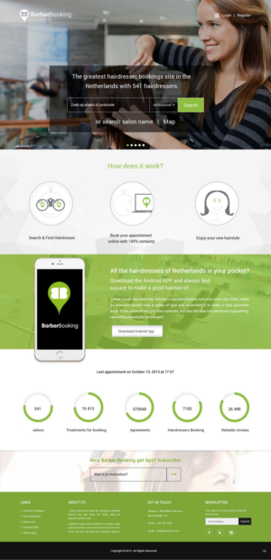Web Design by pb for BarberBooking | Design: #7617816