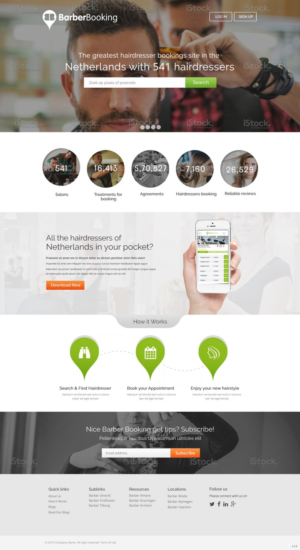Web Design by pb for BarberBooking | Design: #7645967