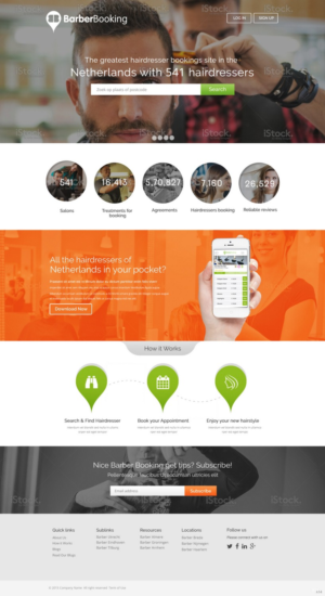 Web Design by pb for BarberBooking | Design: #7645969