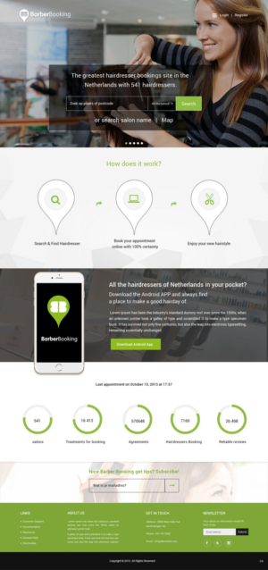 Web Design by pb for BarberBooking | Design: #7677619