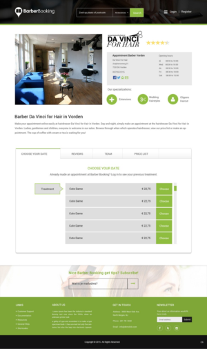 Web Design by pb for BarberBooking | Design: #7677620