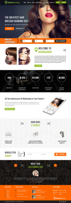 Web Design by Sbss for BarberBooking | Design: #7607173