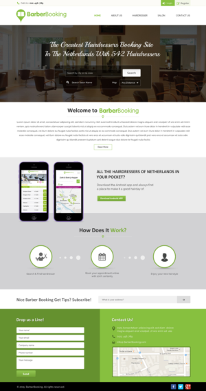 Web Design by Sbss for BarberBooking | Design: #7607174