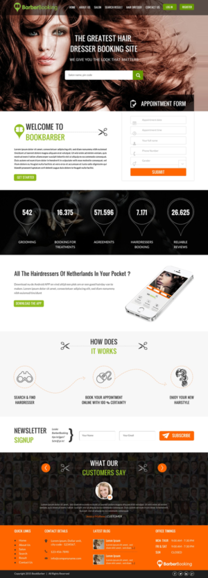 Web Design by Sbss for BarberBooking | Design: #7607176