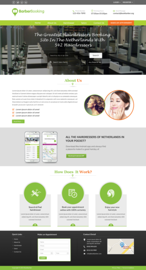 Web Design by Sbss for BarberBooking | Design: #7614469