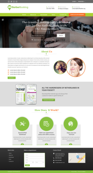 Web Design by Sbss for BarberBooking | Design: #7614470