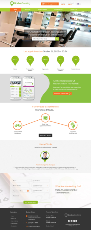 Web Design by Sbss for BarberBooking | Design: #7614473