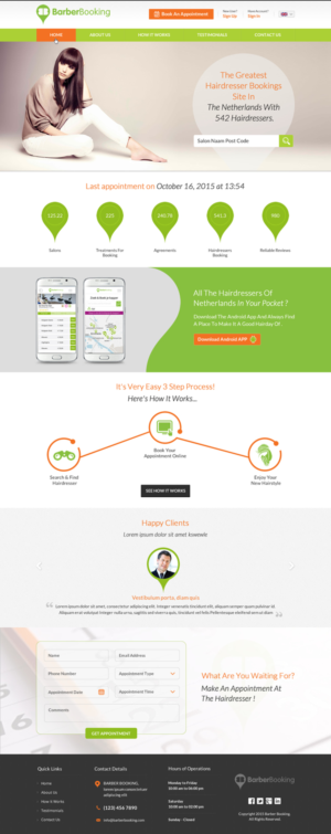 Web Design by Sbss for BarberBooking | Design: #7614475