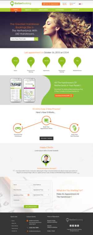 Web Design by Sbss for BarberBooking | Design: #7614476