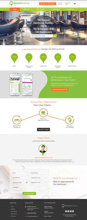 Web Design by Sbss for BarberBooking | Design: #7614477