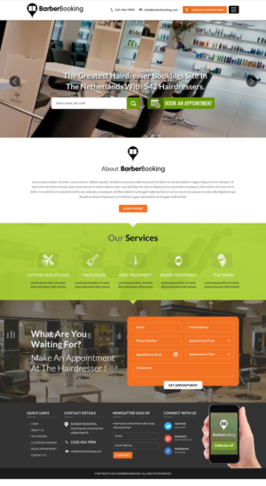 Web Design by Sbss for BarberBooking | Design: #7653951