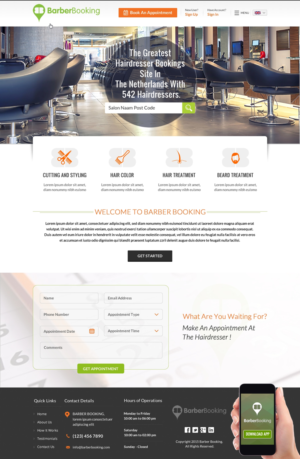 Web Design by Sbss for BarberBooking | Design: #7653952