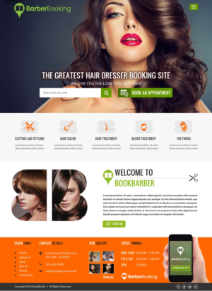 Web Design by Sbss for BarberBooking | Design: #7653953