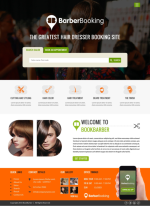 Web Design by Sbss for BarberBooking | Design: #7653954